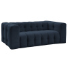 Tmavě modrá čalouněná rozkládací pohovka Cloud 228 cm