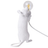 Bílá stolní lampa Mouse Standing