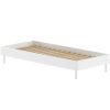 Bílá dřevěná postel Vipack Forrest 90 x 200 cm
