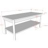 Dubová lavice Vipack Olive 110 x 46 cm