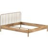 Dubová postel Vipack Olive s čelem 180 x 200 cm