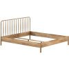Dubová postel Vipack Olive s čelem 160 x 200 cm