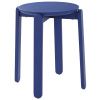 Modrá dřevěná stolička MALDEN 45 cm