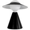 Černá kovová stolní lampa Angel Cerdá No. 8089