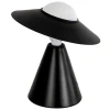 Černá kovová stolní lampa Angel Cerdá No. 8089