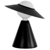 Černá kovová stolní lampa Angel Cerdá No. 8089