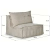 Béžové křeslo Quax Lounger
