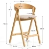 Dřevěná barová židle Kave Home Godia 65 cm