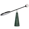 Zeleno-černá stolní LED lampa Angel Cerdá No. 8093