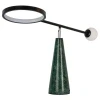 Zeleno-černá stolní LED lampa Angel Cerdá No. 8093
