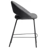 Šedá čalouněná barová židle Kave Home Bonali 65 cm