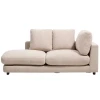 Béžová bouclé lenoška Kave Home Gala 193 cm, levá