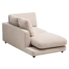 Béžová bouclé lenoška Kave Home Gala 193 cm, levá