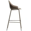 Hnědá plastová barová židle Kave Home Sanile 74 cm