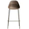 Hnědá plastová barová židle Kave Home Sanile 74 cm