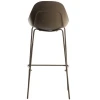 Hnědá plastová barová židle Kave Home Sanile 74 cm