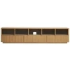 Dubový TV stolek Kave Home Helvine 242 x 40 cm