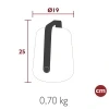 Oranžová venkovní LED lampa Fermob Balad² 25 cm