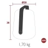 Oranžová venkovní LED lampa Fermob Balad² 38 cm