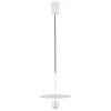 Bílé kovové závěsné LED světlo Nova Luce Edem 30 cm