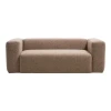 Hnědá dvoumístná pohovka Kave Home Blok 210 cm