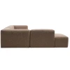 Hnědá rohová pohovka Kave Home Blok 320 cm, levá