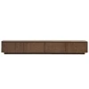 Hnědý TV stolek Kave Home Helvine 200 x 40 cm