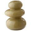 Zelená skleněná váza BULB 15 cm
