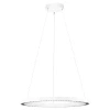 Bílé kovové závěsné LED světlo Nova Luce Deos 65 cm