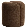 Hnědý puf Kave Home Nedilo Ø45 cm