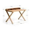 Dubový pracovní stůl Kave Home Dilare 120 x 85 cm