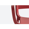 Červená plastová jídelní židle Dome 265 s područkami -fv-interier-25