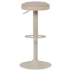 Béžová čalouněná barová židle Mevo 60-82 cm