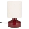 Červená keramická stolní lampa NOOK 28 cm