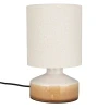 Béžová keramická stolní lampa NOOK 28 cm