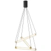 Skleněné závěsné LED světlo Nova Luce Eliot 55 cm