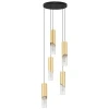 Zlaté závěsné světlo Nova Luce Modesto 33 cm