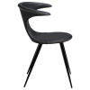 Černá kožená jídelní židle DAN-FORM Flair II.