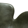 Zelená koženková jídelní židle DAN-FORM Gaia