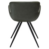 Zelená koženková jídelní židle DAN-FORM Gaia