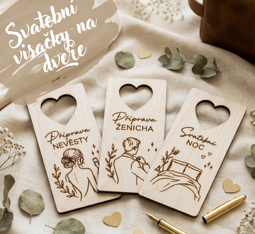 svatební visačky na dveře