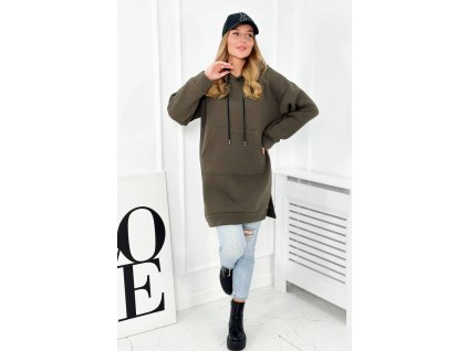 cze pl Izolovana mikina s kapuci khaki 25871 2