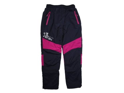 Dívčí šusťákové kalhoty s fleecem WOLF