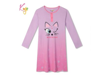 vyr 159739 Divci nocni kosile dl r Kugo MC5858 fialovo ruzova