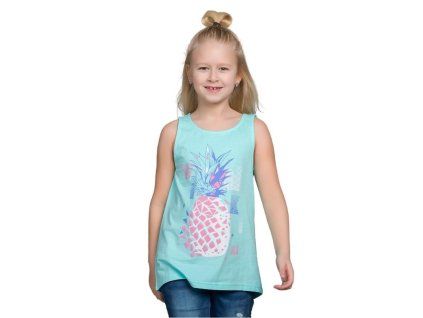 Dívčí tílko Ananas - mátová - velikost 164