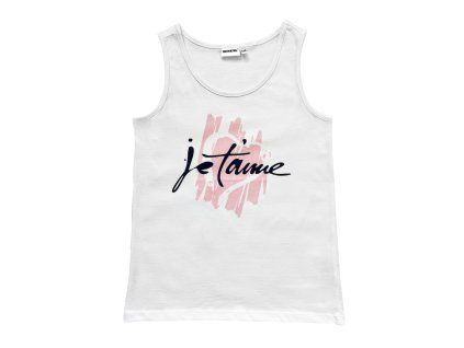 Dívčí tílko JeT'aime - bílá - velikost 164