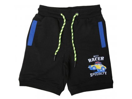 Chlapecké kraťasy s autem, černé