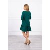 eng pl Dress with a flounce dark green 18351 2