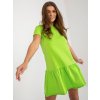 pol pl Hurt Limonkowa damska sukienka z falbana RUE PARIS 398382 1