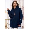 cze pl Oversize tmave modra tunika na zip s kapuci 16549 1